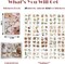 120Pcs Junk Journal Stickers for Scrapbooking (Brown) 4.33 x 7.09 x 0.2 inches
